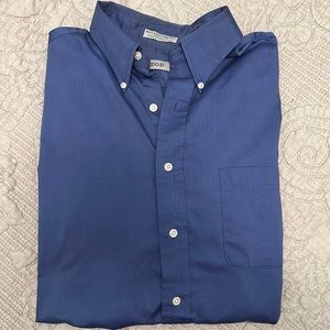 IZOD 80’s 2 ply pinpoint dress shirt. Size L